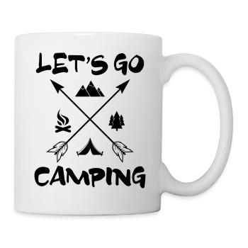 Camping camping-car caravane aventure - Mug blanc - blanc - Droite