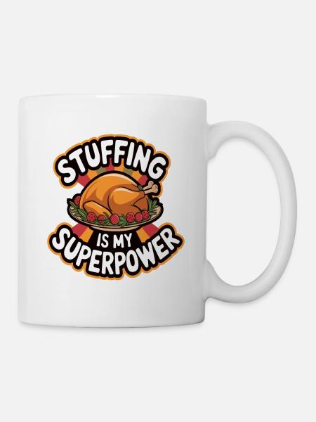 Lustiger Thanksgiving Truthahn - Tasse - Weiß
