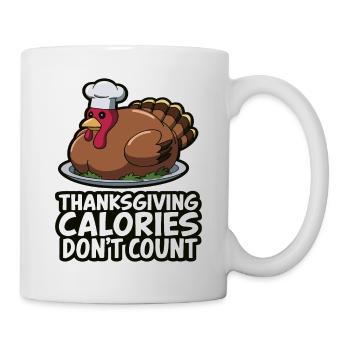 Dinde drôle de Thanksgiving - Mug blanc - blanc - Droite