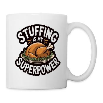 Lustiger Thanksgiving Truthahn - Tasse - Weiß - Rechts