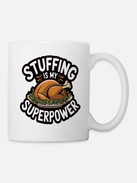 Lustiger Thanksgiving Truthahn - Tasse - Weiß