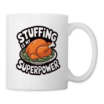 Lustiger Thanksgiving Truthahn - Tasse - Weiß - Rechts