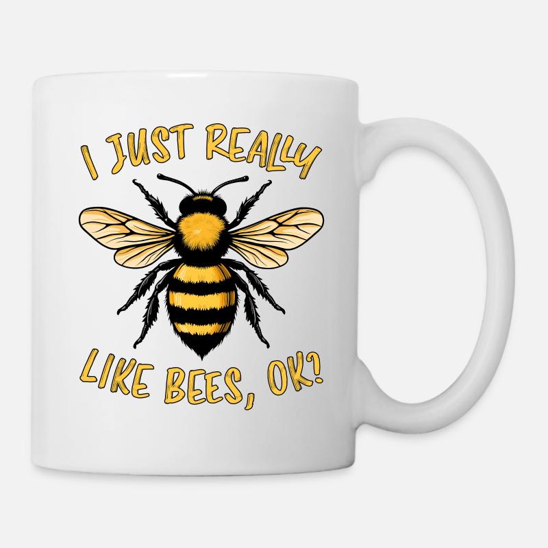 Bienen Spruch Imker Biene Lustiges Bienen Geschenk - Tasse - Weiß
