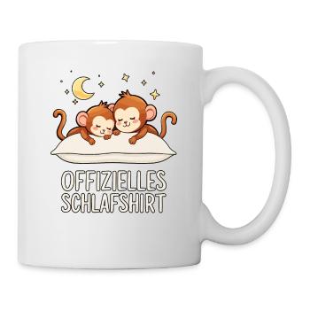 Official Sleep Shirt Monkey Monkey Pair - Mug - white - Right