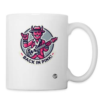 Rock Musik Gitarrist ist zurück in Pink - Tasse - Weiß - Rechts