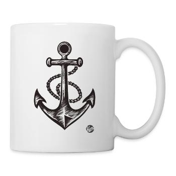 Sailing Ship Anchor - Mug - white - Right