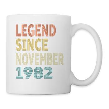 Vintage Legend Since November 1982, 42nd birthday - Mug - white - Right
