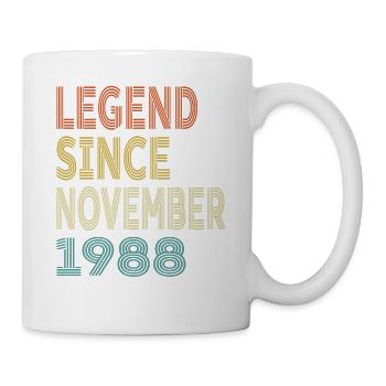 Vintage Legend Since November 1988, 36th birthday - Mug - white - Right