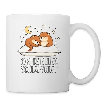 Chemise de nuit officielle Otter Pair - Mug blanc - blanc - Droite