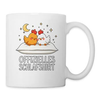 Chemise de nuit officielle Chickens Chicken Pair - Mug blanc - blanc - Droite