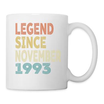 Vintage Legend Depuis novembre 1993, 31ème anniversaire - Mug blanc - blanc - Droite