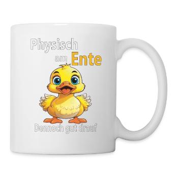 Physiquement sur le canard - Mug blanc - blanc - Droite