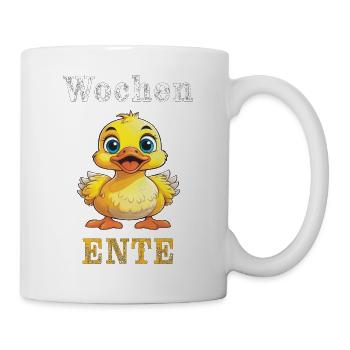 Wochen Ente - Tasse - Weiß - Rechts