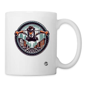 Retro Parkour - Tasse - Weiß - Rechts
