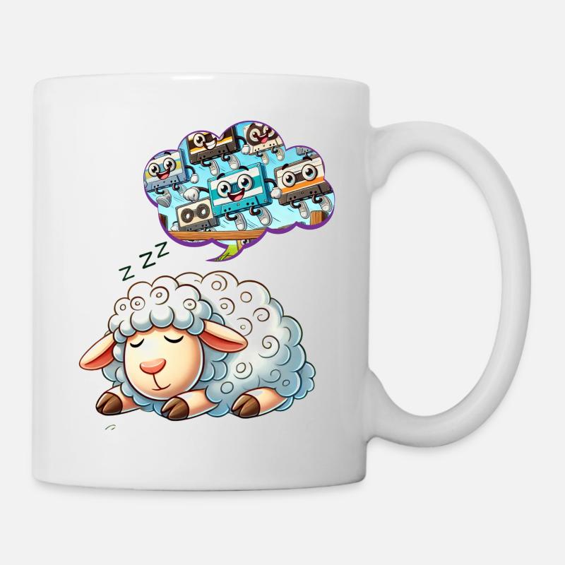 Schaf träumt - Tasse - Weiß