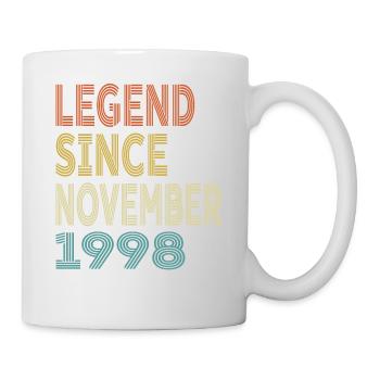 Vintage Legend Since November 1998, 26th birthday - Mug - white - Right