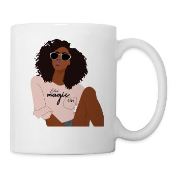 Schwarzes Mädchen Black Girl - Mug blanc - blanc - Droite
