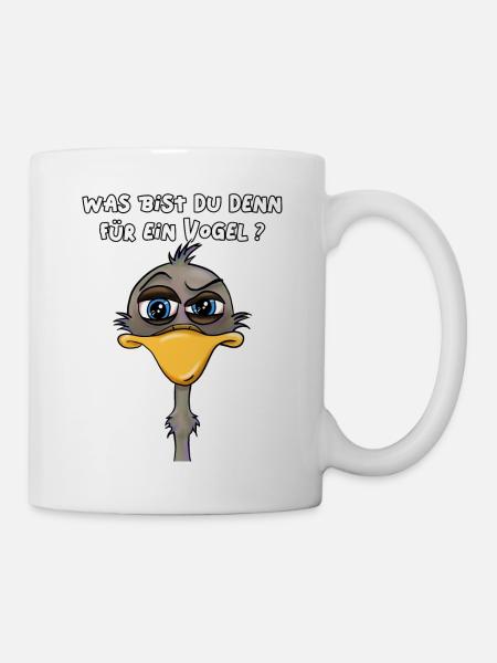 was bist du denn für ein Vogel - Tasse - Weiß