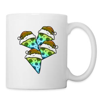 Pizza Christmas Food - Mug - white - Right