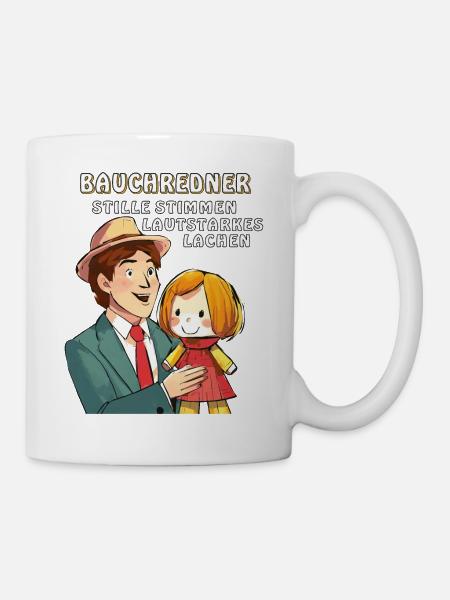 BAUCHREDNER STILLE STIMMEN LAUTSTARK - Tasse - Weiß