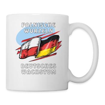RACINES POLONAISES, CROISSANCE ALLEMANDE - Mug blanc - blanc - Droite