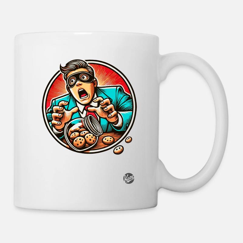 Manager erwischt: Hand in der Keksdose - Tasse - Weiß