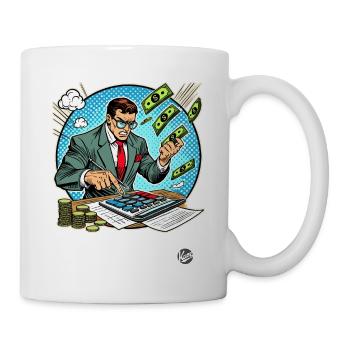 Superheld Buchhalter - Tasse - Weiß - Rechts