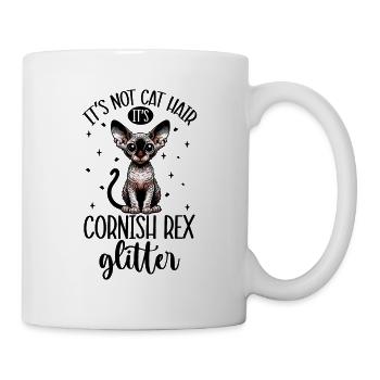 Paillettes Chats - Cornish Rex - Mug blanc - blanc - Droite