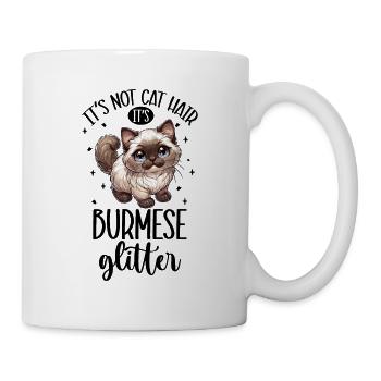 Paillettes Chats - Birmanie - Mug blanc - blanc - Droite