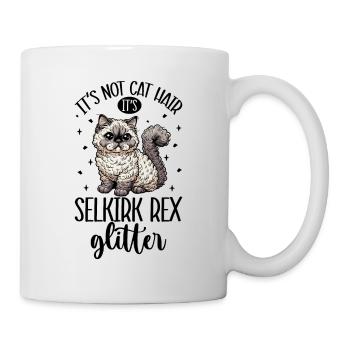 Katzen Glitzer - Selkirk Rex - Tasse - Weiß - Rechts