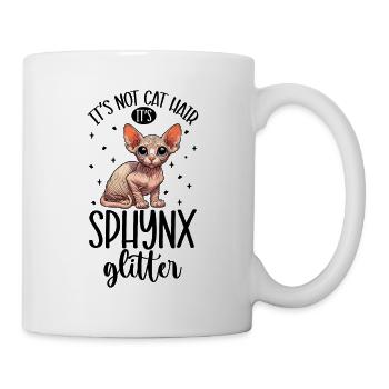 Paillettes pour chat - Sphynx - Mug blanc - blanc - Droite