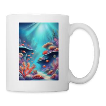 Korallenriffe - Tasse - Weiß - Rechts