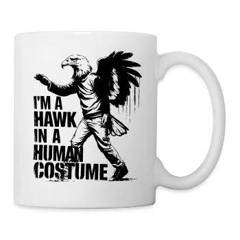 Ein Falke im Menschenkostüm - Tasse - Weiß - Rechts