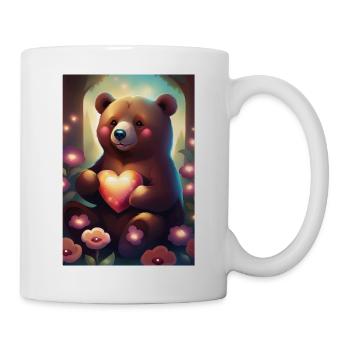Adorable ours en peluche - Mug blanc - blanc - Droite