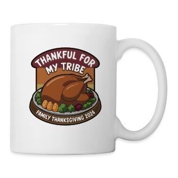 Lustiger Thanksgiving Truthahn - Tasse - Weiß - Rechts
