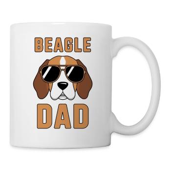Beagle Dad Dog Father Funny Beagle Gift - Mug - white - Right