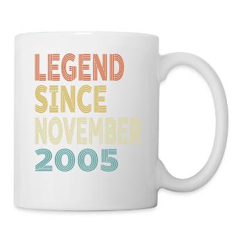 Vintage Legend Since November 2005, 19th birthday - Mug - white - Right