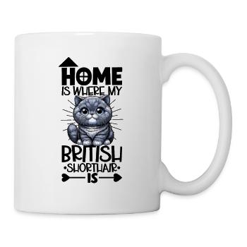 Accueil - British Shorthair - Mug blanc - blanc - Droite