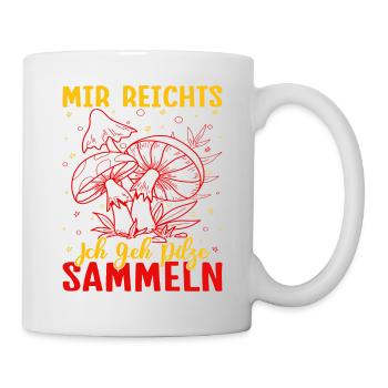 Chasse aux champignons J’en ai assez Je vais cueillir des champignons - Mug blanc - blanc - Droite