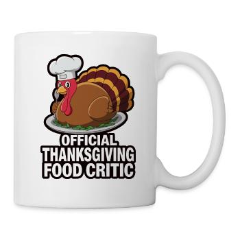 Lustiger Thanksgiving Truthahn - Tasse - Weiß - Rechts