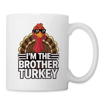 Lustiger Thanksgiving Truthahn - Tasse - Weiß - Rechts