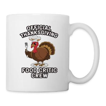 Lustiger Thanksgiving Truthahn - Tasse - Weiß - Rechts