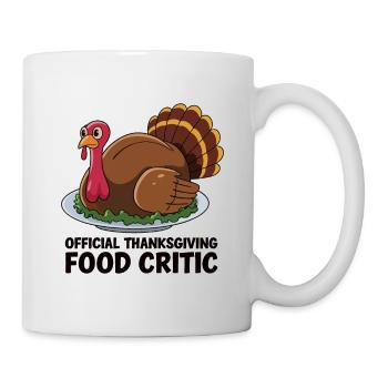 Lustiger Thanksgiving Truthahn - Tasse - Weiß - Rechts