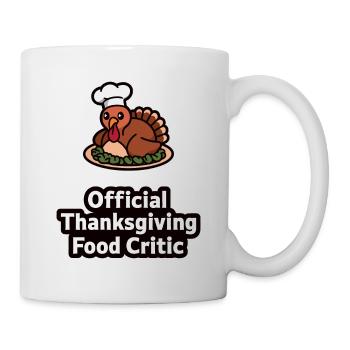 Lustiger Thanksgiving Truthahn - Tasse - Weiß - Rechts