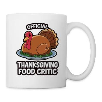Lustiger Thanksgiving Truthahn - Tasse - Weiß - Rechts