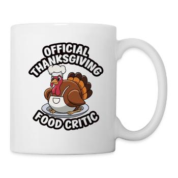 Lustiger Thanksgiving Truthahn - Tasse - Weiß - Rechts