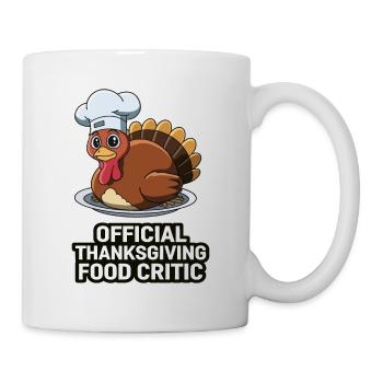 Lustiger Thanksgiving Truthahn - Tasse - Weiß - Rechts