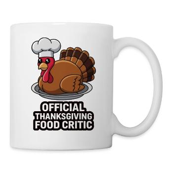 Lustiger Thanksgiving Truthahn - Tasse - Weiß - Rechts