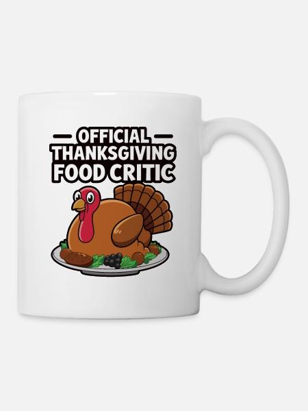 Lustiger Thanksgiving Truthahn - Tasse - Weiß