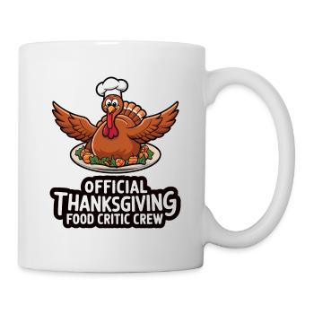 Lustiger Thanksgiving Truthahn - Tasse - Weiß - Rechts
